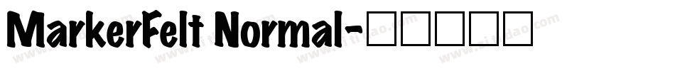 MarkerFelt Normal字体转换